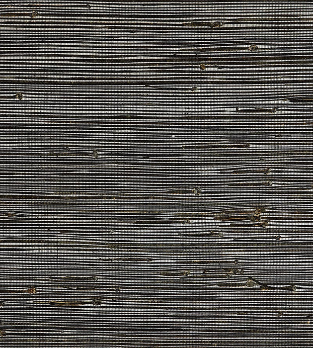 Scalamandre Metallic Jute Weave Granite & Silver Wallpaper Sample SCWP883510001