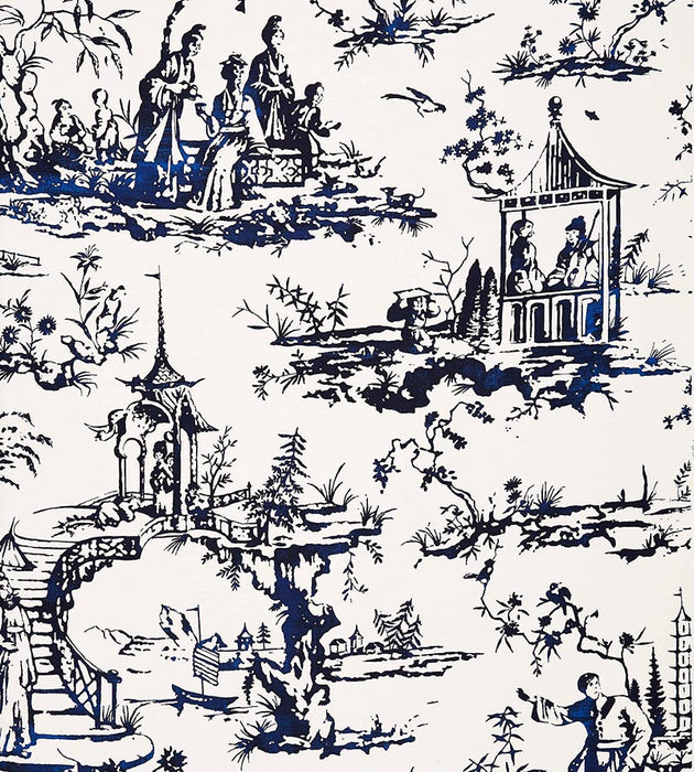 Scalamandre Summer Palace Porcelain Wallpaper SCWP883570001
