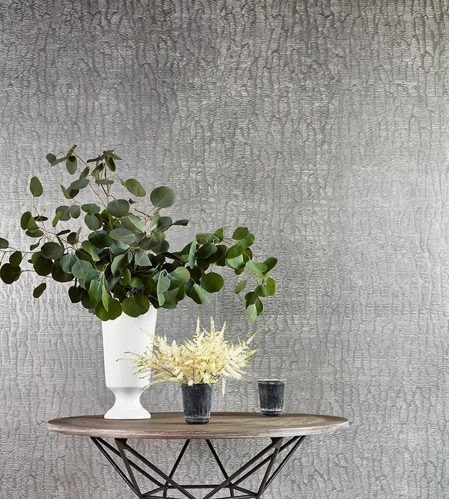 Scalamandre Rainshadow Silver Wallpaper SCWP883690001