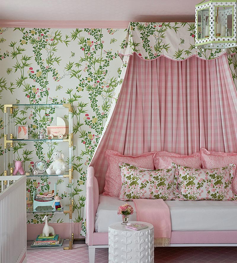 Scalamandre Jardin De Chine Spring Wallpaper Sample SCWP883750001