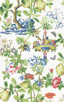 Scalamandre Shantung Garden | Removable Bloom Wallpaper SCWP88377PS0001
