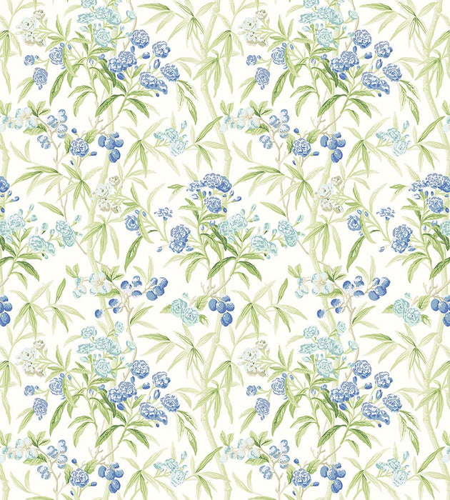 Scalamandre Lanai Lagoon Wallpaper Sample SCWP884310001