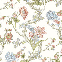 Scalamandre Andrew Jackson Floral Countryside Wallpaper SCWP884320001