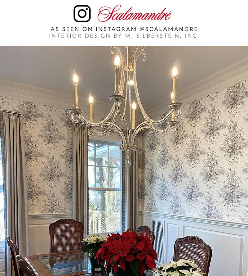 Scalamandre Edwin'S Covey Grisaille Wallpaper Sample SCWP884340001