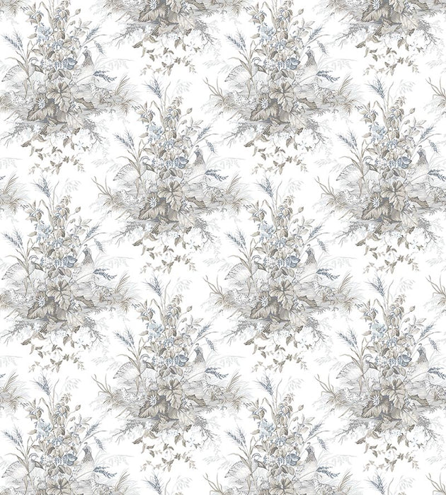 Scalamandre Edwin'S Covey Grisaille Wallpaper Sample SCWP884340001
