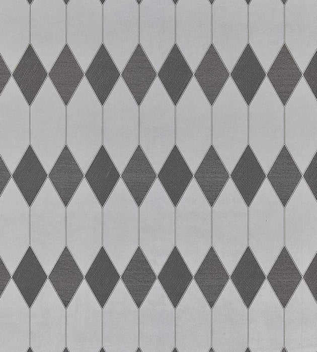 Scalamandre Cadence Silver Wallpaper Sample SCWP884600001