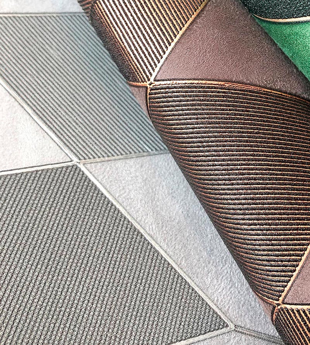 Scalamandre Cadence Silver Wallpaper Sample SCWP884600001