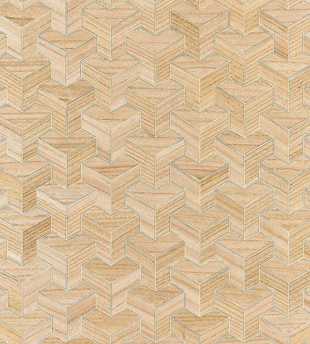 Scalamandre Forte - Wood Antique Wallpaper Sample SCWP884720001