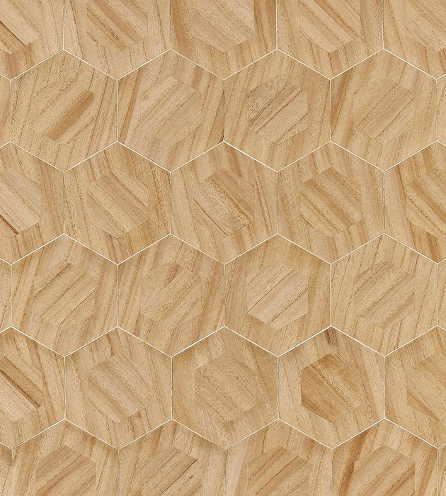 Scalamandre Hexad Balsa Wallpaper Sample SCWP884760001