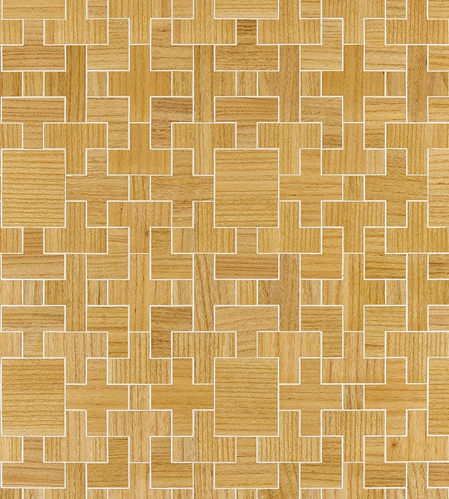 Scalamandre Allegro - Wood Macademia Wallpaper Sample SCWP884800001