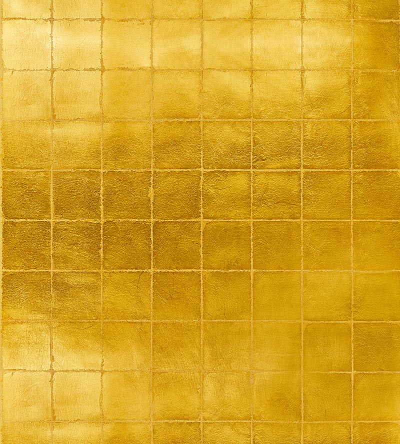 Scalamandre Golden Square Gold Wallpaper Sample SCWP885090001