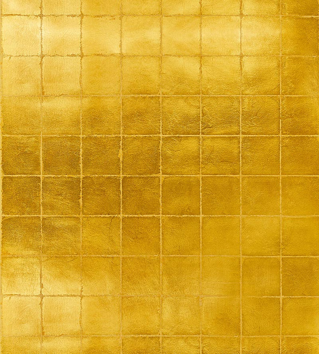 Scalamandre Golden Square Gold Wallpaper Sample SCWP885090001