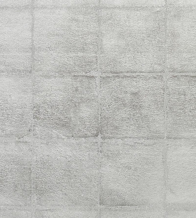 Scalamandre Silver Square Silver Wallpaper SCWP885100001