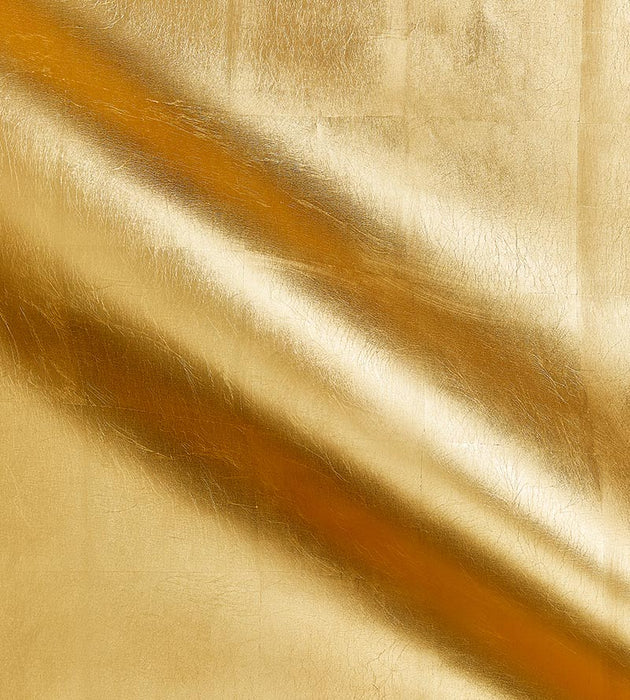 Scalamandre Gilded Gold Wallpaper Sample SCWP885110001