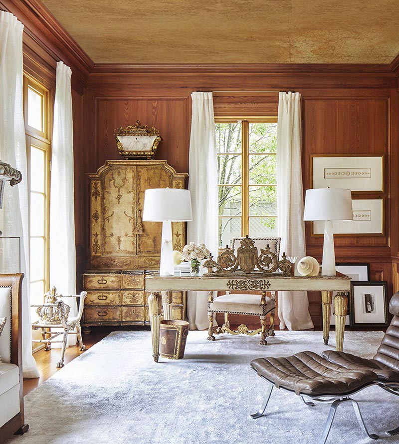 Scalamandre Treasury Gold Wallpaper Sample SCWP885170001