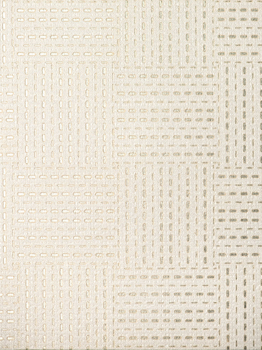 Scalamandre Checkmate Wallcovering Golden Milk Wallpaper Sample SCWP885290001