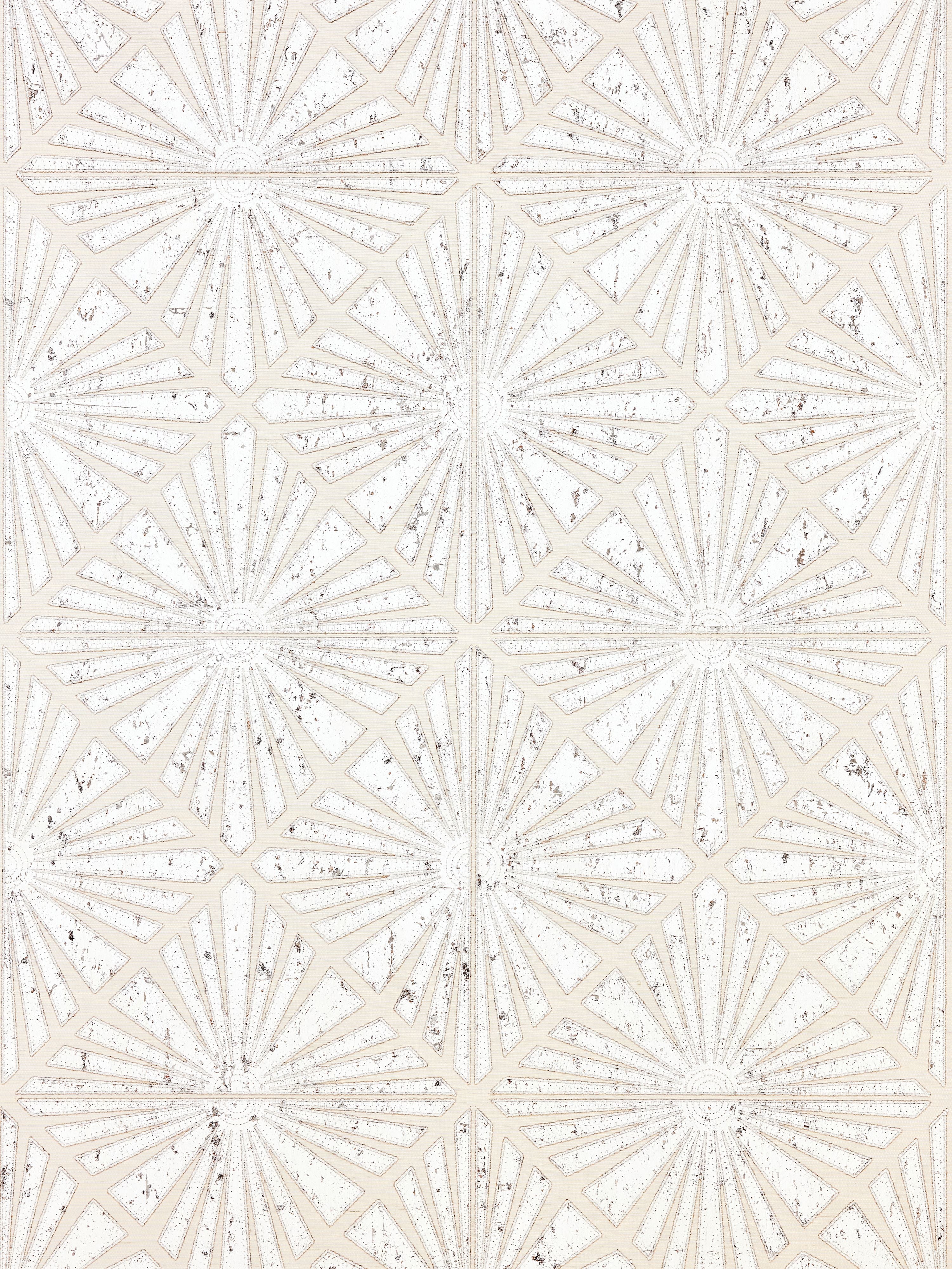 Scalamandre Milan Diamond Grasscloth Parchment Wallpaper Sample SCWP885560001