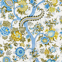 Scalamandre Metropolitan Palampore Sky And Sunlight Wallpaper SCWP885610001