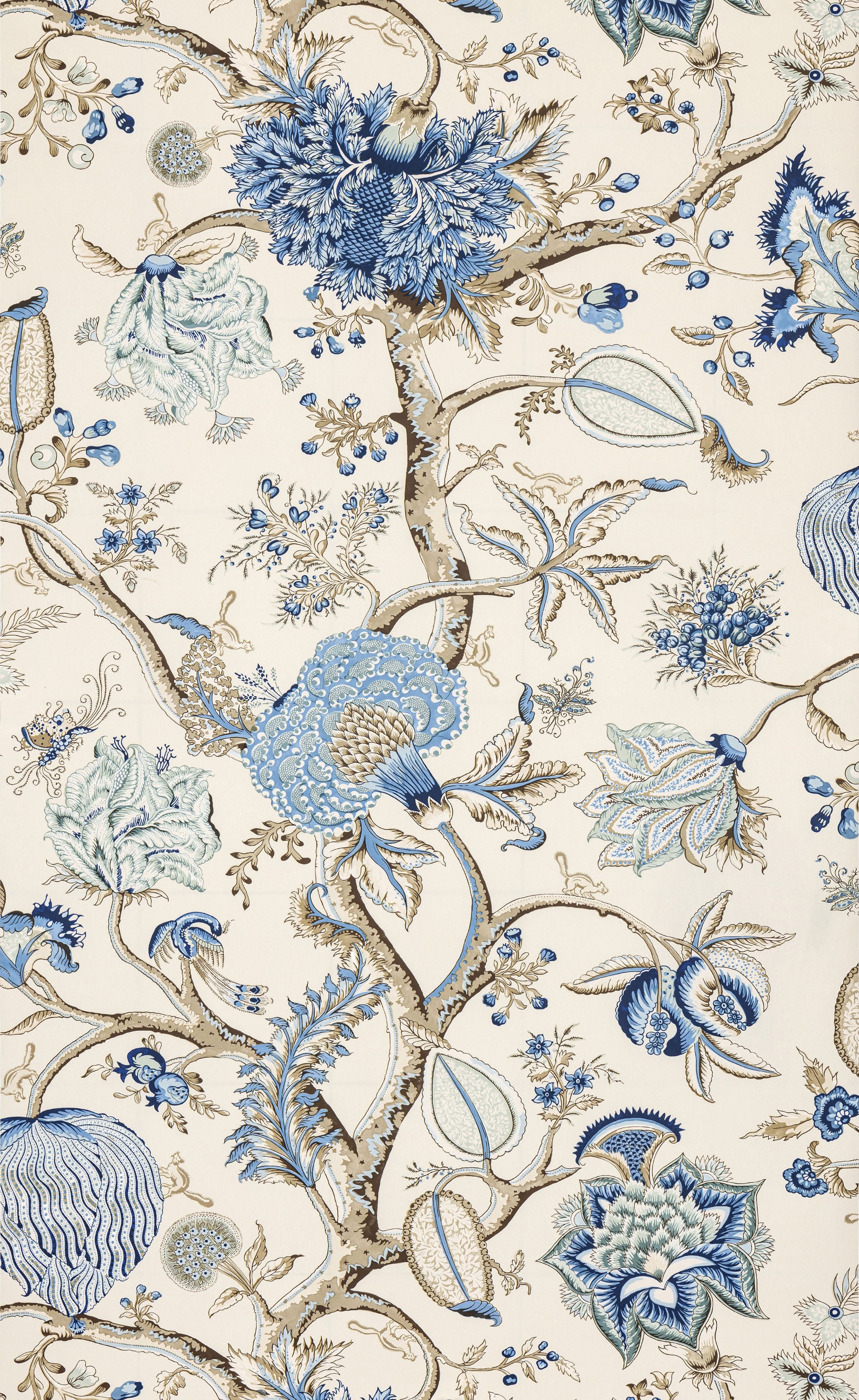 Scalamandre Pondicherry Delft Wallpaper SCWP885850001