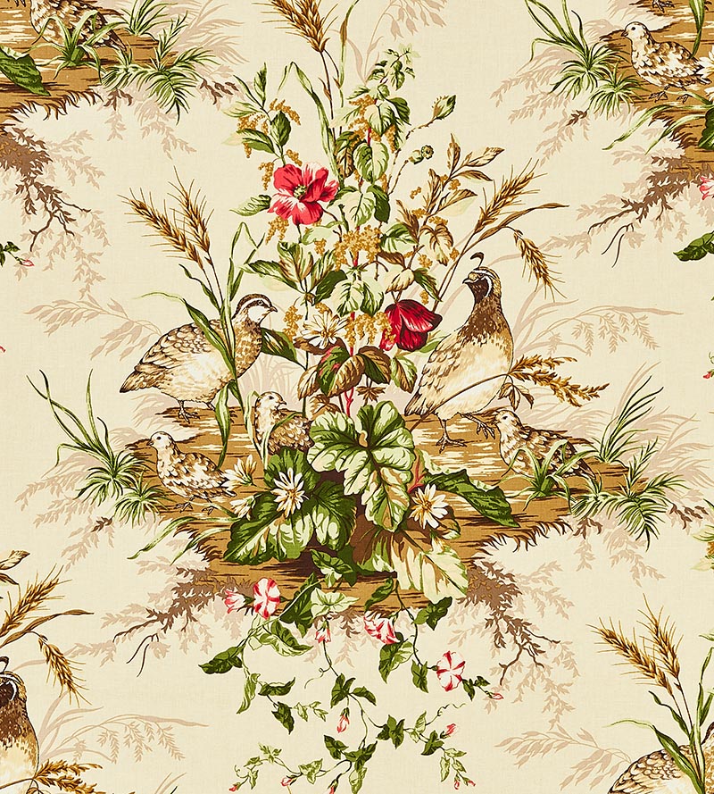 Scalamandre Edwin'S Covey Linen Print Multi On Sisal Fabric SC163100002