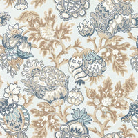 Scalamandre Canterbury Linen Print Sky Fabric SC165930002