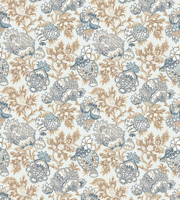 Scalamandre Canterbury Linen Print Sky Fabric SC165930002
