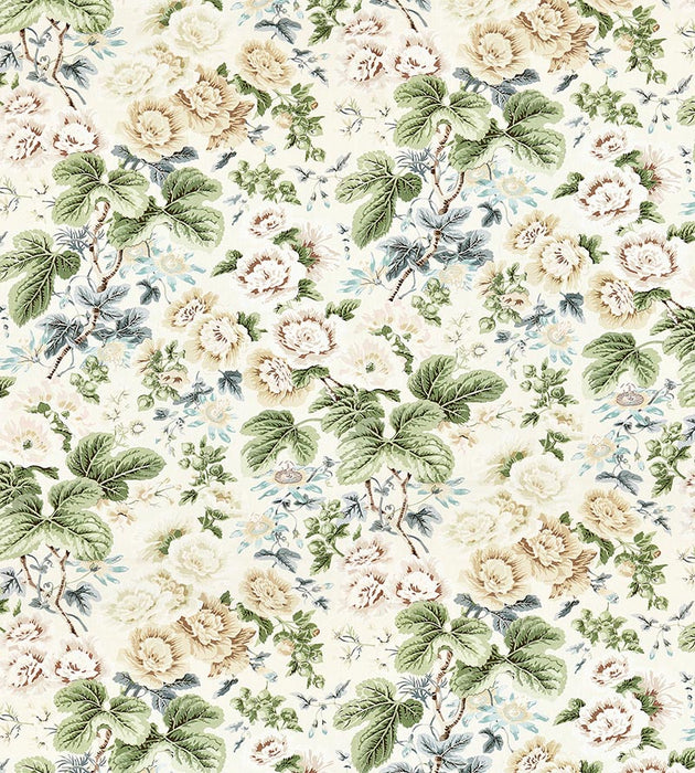 Scalamandre Highgrove Linen Print Rich Cream Fabric SC165950002
