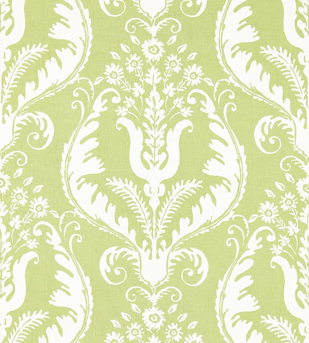 Scalamandre Primavera Linen Print Celery Fabric Sample SC165970002