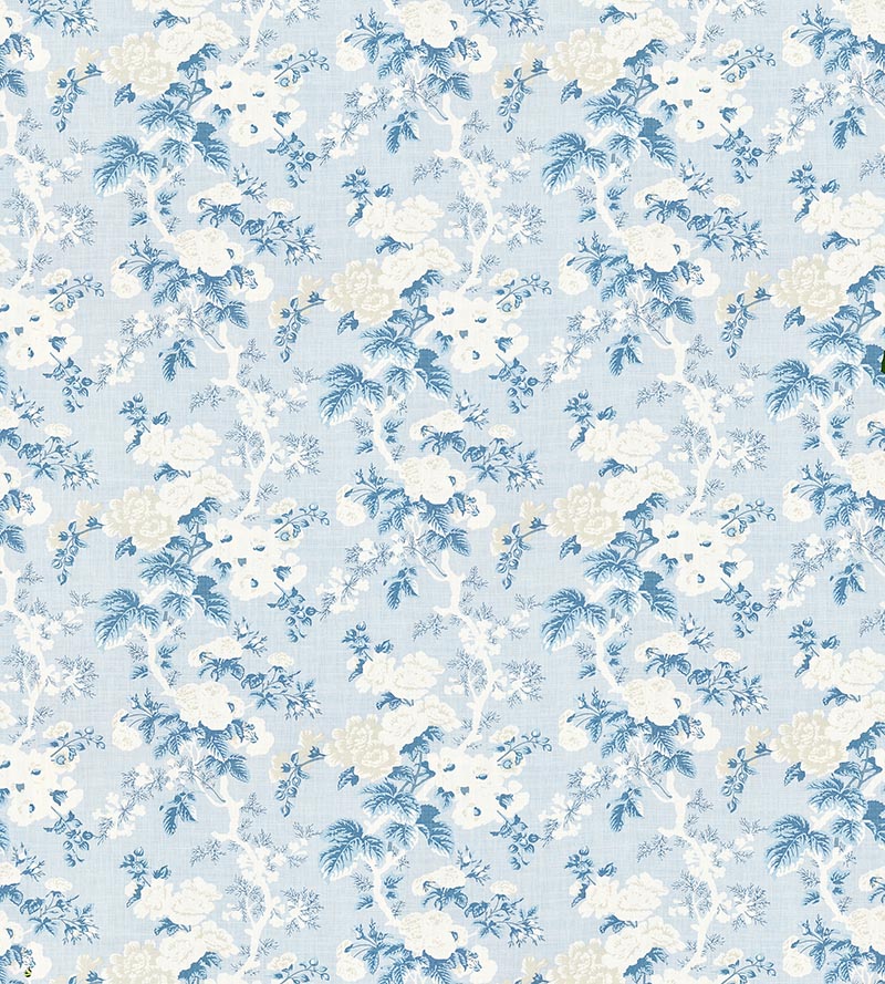 Scalamandre Ascot Linen Print Sky Fabric SC166020002