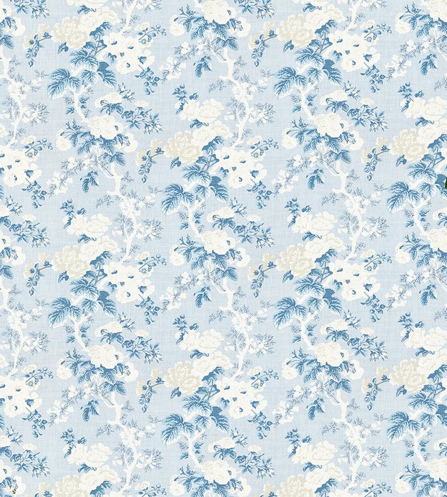 Scalamandre Ascot Linen Print Sky Fabric SC166020002