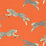 Scalamandre Leaping Cheetah Cotton Print Clementine Fabric Sample SC166340002