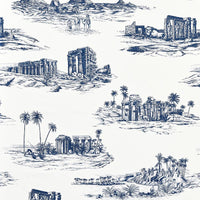 Scalamandre Cairo Toile Lapis Fabric SC166350002