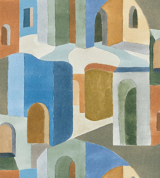 Scalamandre Riad Cotton Print Earth Fabric Sample SC166370002