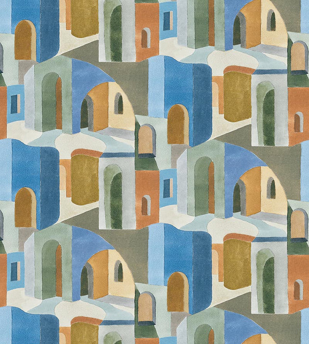 Scalamandre Riad Cotton Print Earth Fabric Sample SC166370002