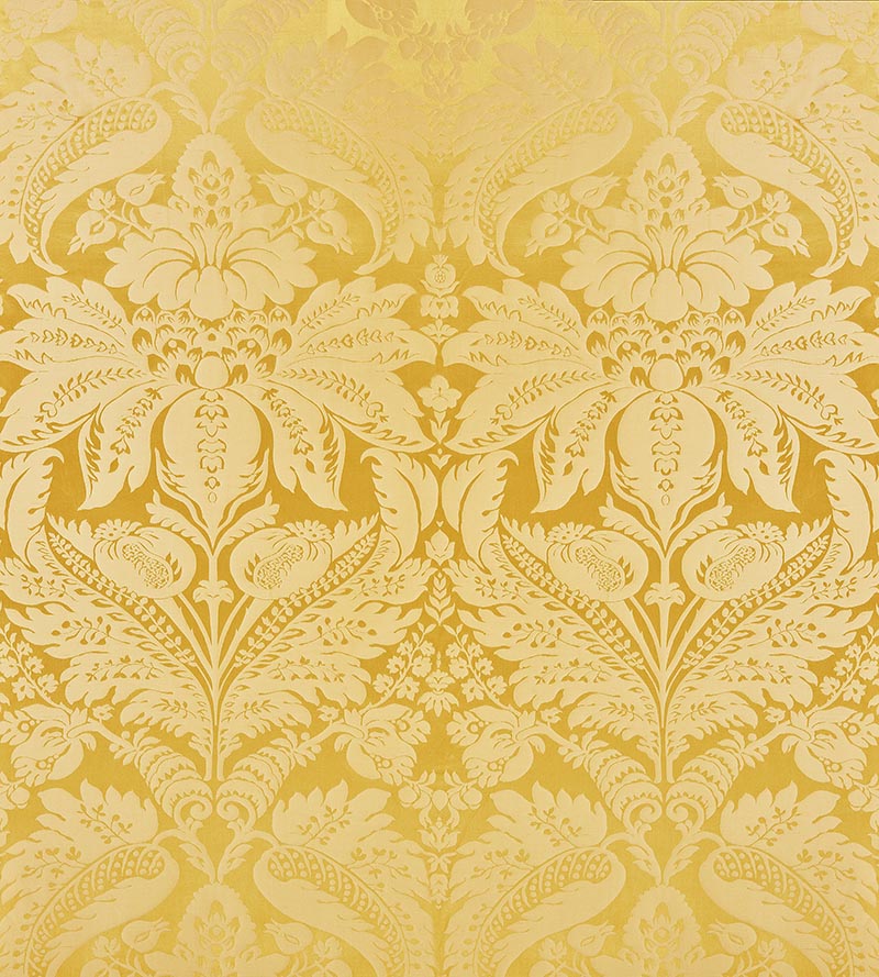 Scalamandre Newport Damask Vermeil Fabric SC20100M0002