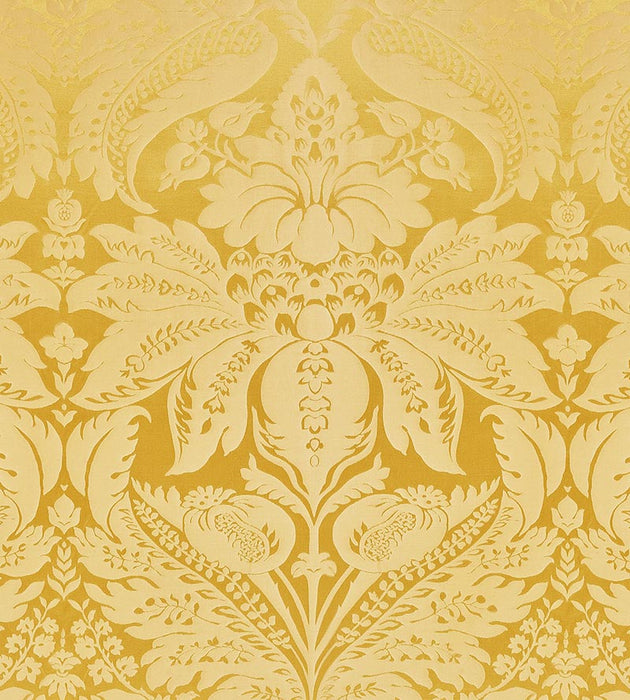 Scalamandre Newport Damask Vermeil Fabric Sample SC20100M0002
