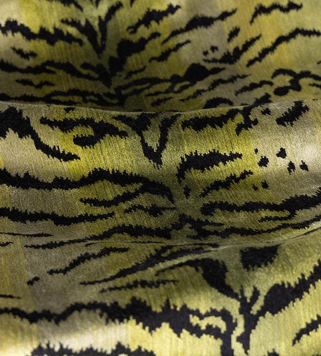Scalamandre Tigre Greens & Black Fabric SC26167MMA0002