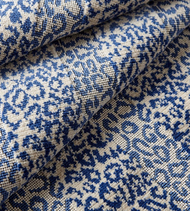 Scalamandre Corbet Blue Fabric Sample SC264230002