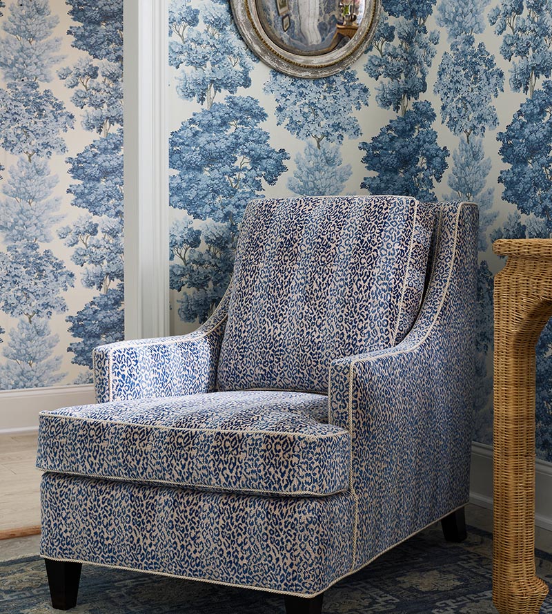 Scalamandre Corbet Blue Fabric Sample SC264230002