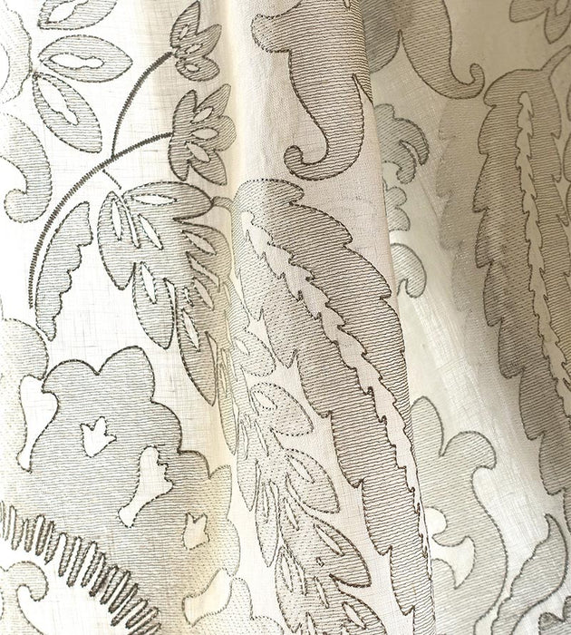 Scalamandre Lia Damask Sheer Haze Fabric Sample SC270530002