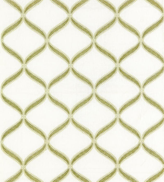 Scalamandre Rondure Embroidery Fern Fabric Sample SC270740002