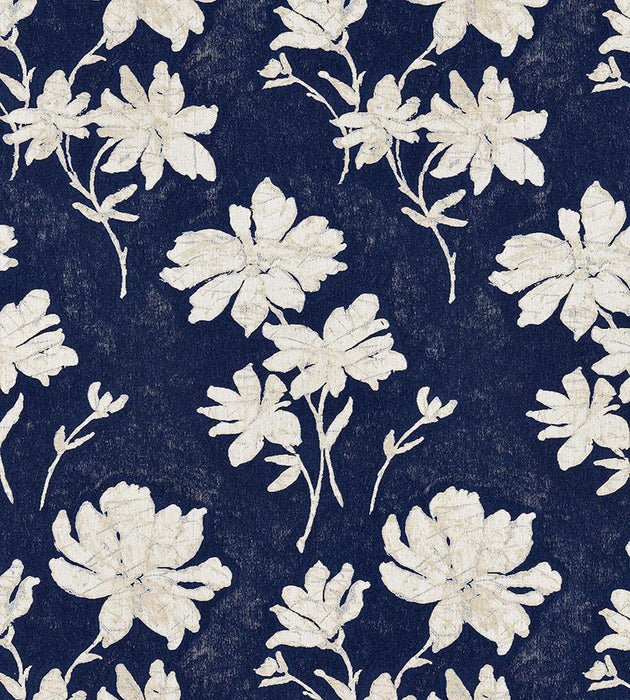 Scalamandre Flore Batik Indigo Fabric Sample SC270820002