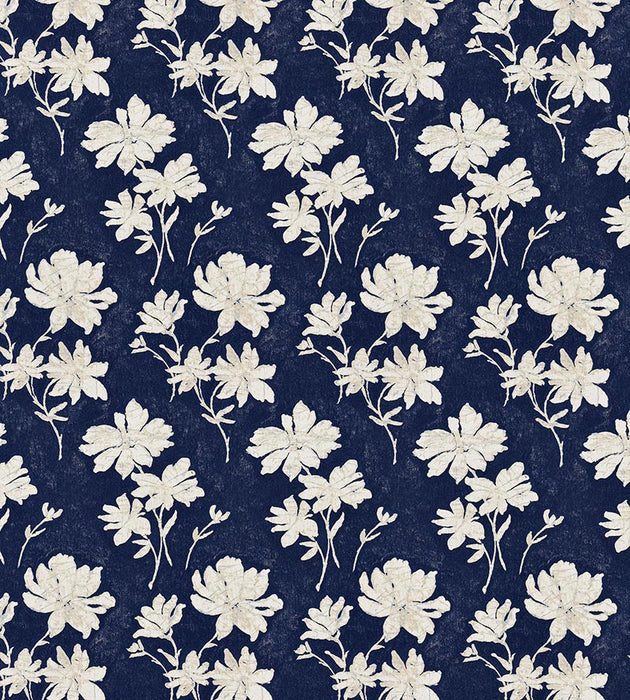Scalamandre Flore Batik Indigo Fabric Sample SC270820002