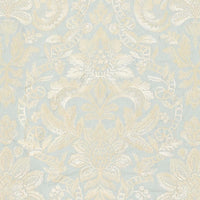 Scalamandre Elizabeth Damask Embroidery Aquamarine Fabric SC270860002