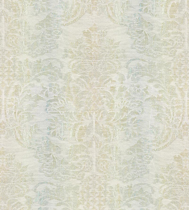 Scalamandre Sorrento Linen Damask Mineral Fabric Sample SC270930002