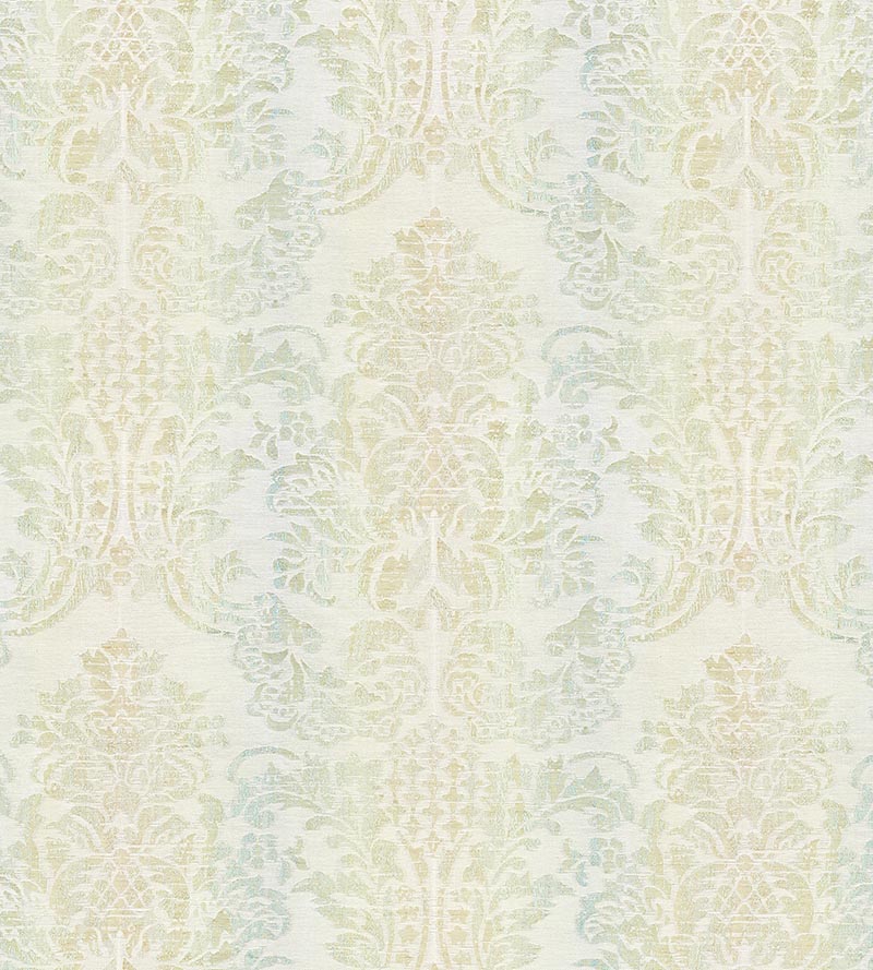 Scalamandre Sorrento Linen Damask Mineral Fabric Sample SC270930002