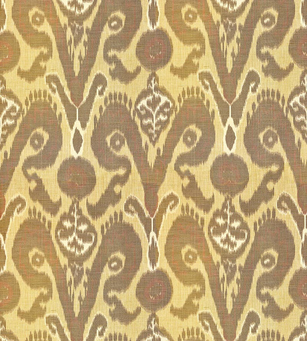 Scalamandre Bukhara Silk Ikat Spice Fabric SC270970002