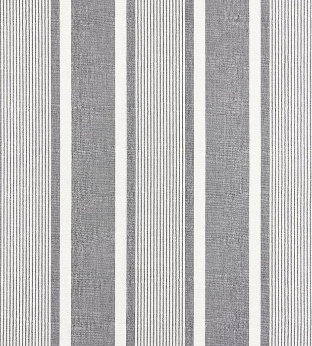 Scalamandre Wellfleet Stripe Zinc Fabric Sample SC271110002