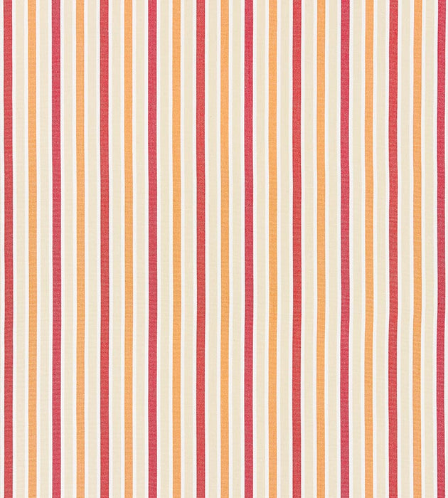 Scalamandre Leeds Cotton Stripe Coral Fabric Sample SC271140002