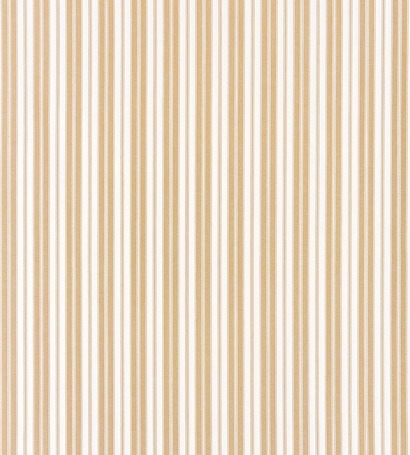 Scalamandre Devon Ticking Stripe Camel Fabric Sample SC271150002